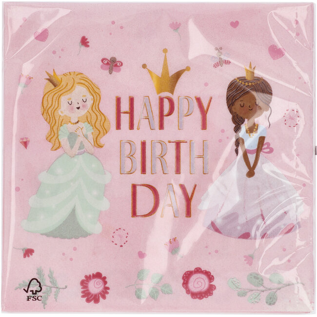 Servetten - Pretty Princess - 250 ml -20 stuks
