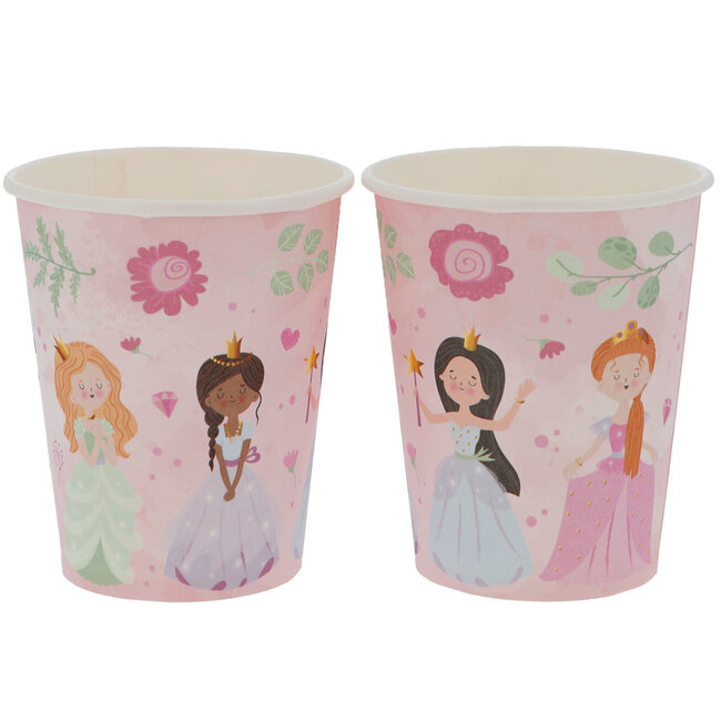 Bekers - Pretty Princess - 250 ml - 8 stuks