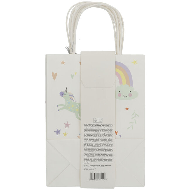 Uitdeelzakjes Unicorns & Rainbows - 6 stuks