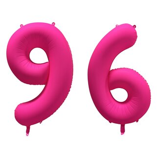 Festigo Folieballon 96 jaar - Neon Roze - 86 cm