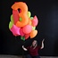 Folieballon 100 jaar - Neon Roze - 86 cm