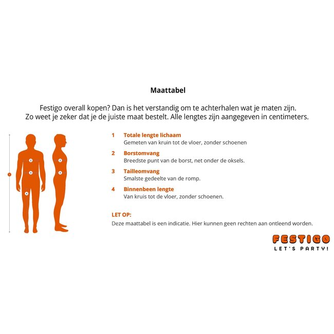 Festigo Overall Donkergroen voor volwassenen