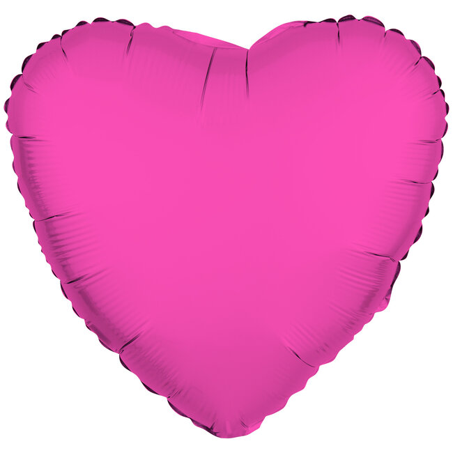 Folieballon Hart Neon Roze
