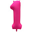 Folieballon 100 jaar - Neon Roze - 86 cm