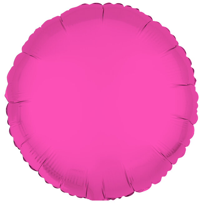 Folieballon Rond Neon Roze