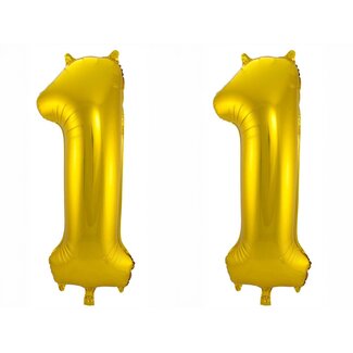 Festigo Folieballon 11 jaar - Goud - 86 cm