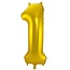 Folieballon 19 jaar - Goud - 86 cm