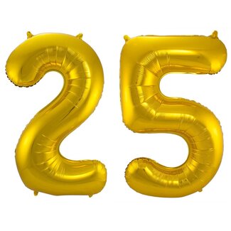 Festigo Folieballon 25 jaar - Goud - 86 cm