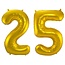 Folieballon 25 jaar - Goud - 86 cm