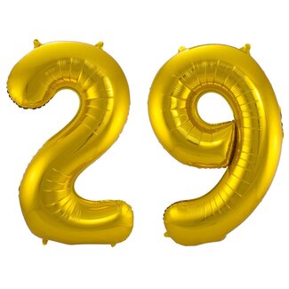 Festigo Folieballon 29 jaar - Goud - 86 cm