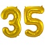 Folieballon 35 jaar - Goud - 86 cm