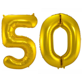 Festigo Folieballon 50 jaar - Goud - 86 cm