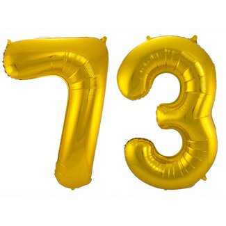 Festigo Folieballon 73 jaar - Goud - 86 cm