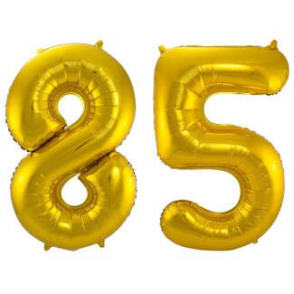Festigo Folieballon 85 jaar - Goud - 86 cm