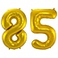 Folieballon 85 jaar - Goud - 86 cm
