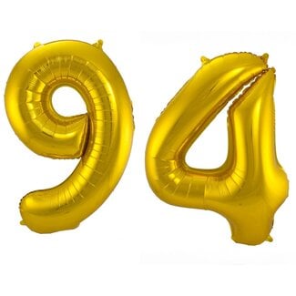Festigo Folieballon 94 jaar - Goud - 86 cm