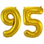 Folieballon 95 jaar - Goud - 86 cm