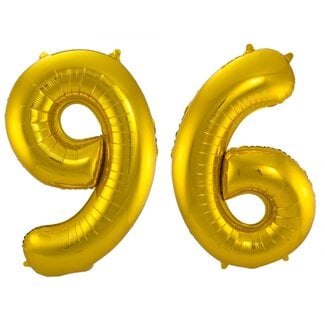 Festigo Folieballon 96 jaar - Goud - 86 cm