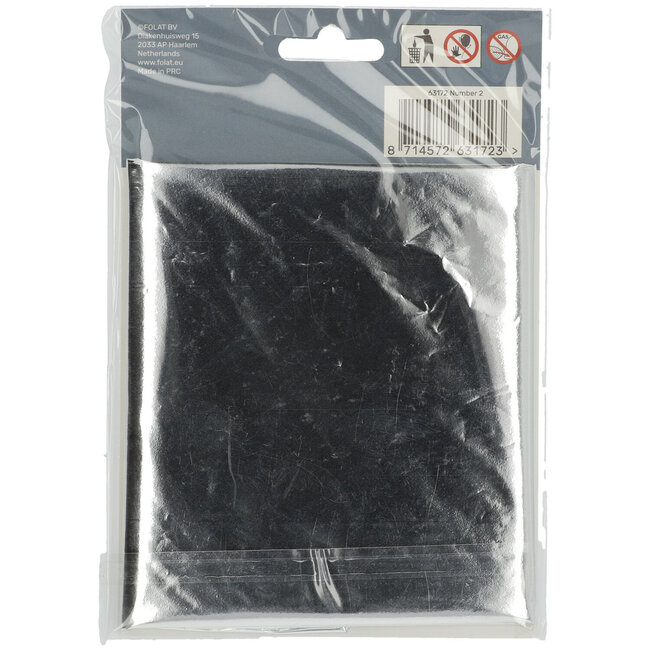 Folieballon 2 jaar - Zilver - 86 cm