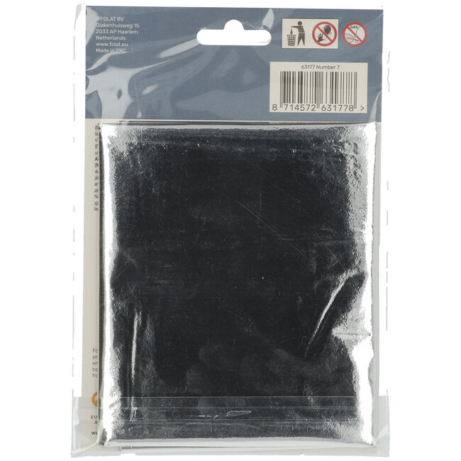 Folieballon 7 jaar - Zilver - 86 cm