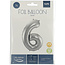 Folieballon 16 jaar - Zilver - 86 cm