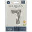 Folieballon 17 jaar - Zilver - 86 cm