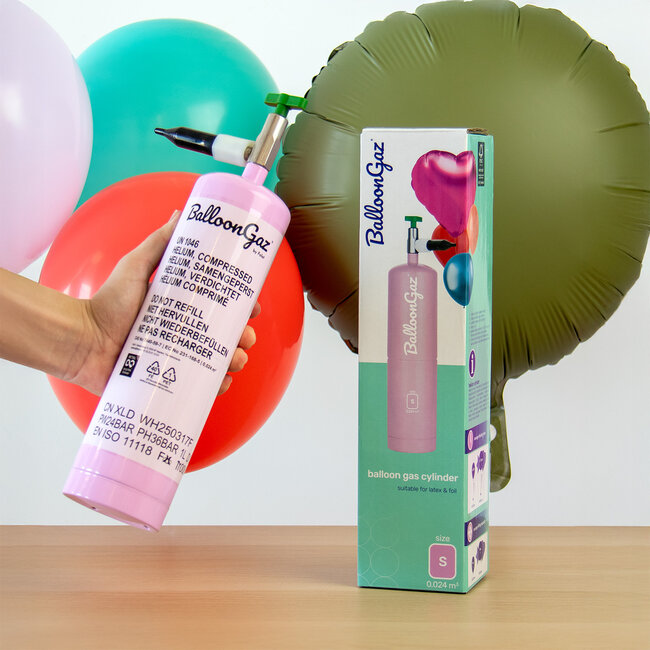 BalloonGaz Helium Tank S - Voor 1 Folieballon