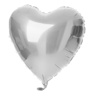 Festigo Folieballon Hart - Zilver - 45 cm