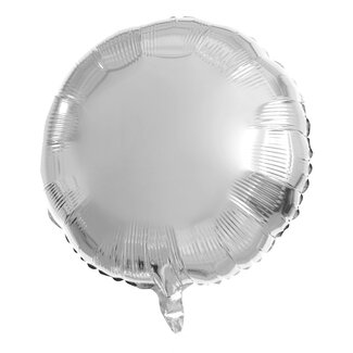 Festigo Folieballon Rond - Zilver - 45 cm