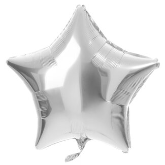 Festigo Folieballon Ster - Zilver - 45 cm