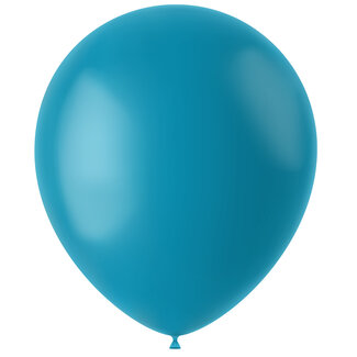 Festigo Ballonnen Calm Turquoise Mat 33cm - 10 stuks
