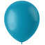 Ballonnen Calm Turquoise Mat 33cm - 10 stuks