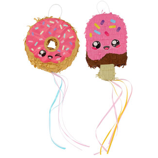 Festigo Mini Piñata Set - Kawaii Party Donut & Ijsje