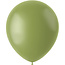 Ballonnen Olive Green Mat 33cm - 10 stuks