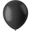 Ballonnen Midnight Black Mat 33cm - 10 stuks