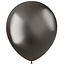 Ballonnen Intense Grey Metal Shine 33cm - 10 stuks