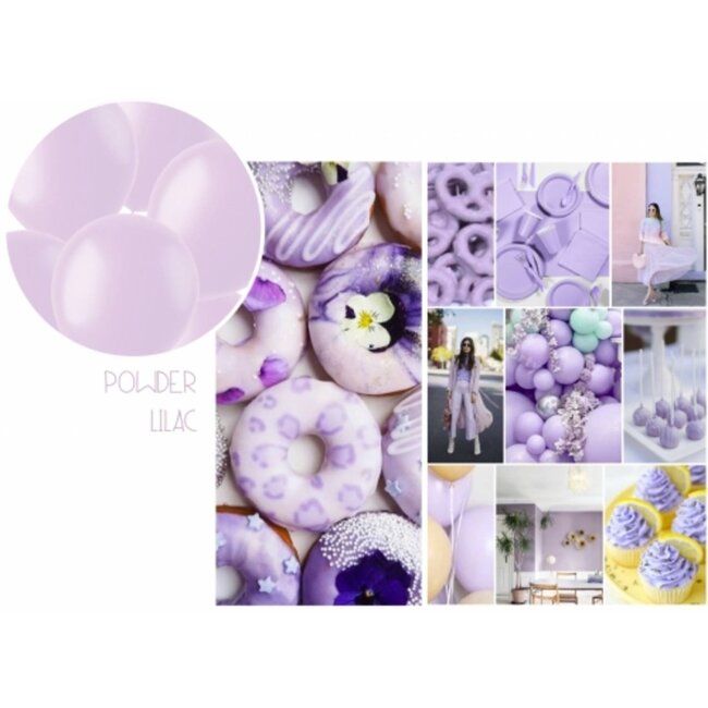 Ballonnen Powder Lilac Mat 33cm - 10 stuks