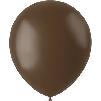 Festigo Ballonnen Choco Brown Mat 33cm - 10 stuks