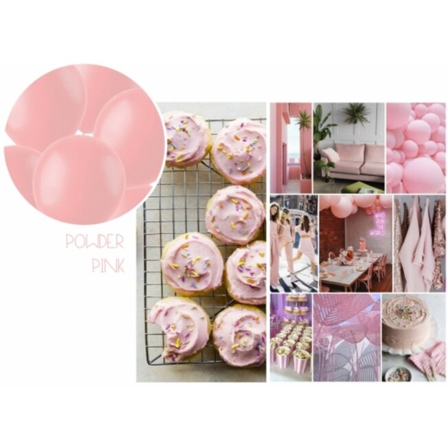 Ballonnen Powder Pink Mat 33cm - 10 stuks