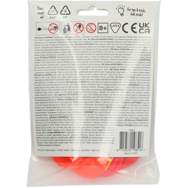 Ballonnen Bright Neons Mat 30cm - 10 stuks