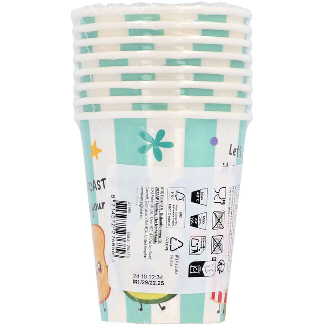 Bekers - Kawaii Party - 8 stuks