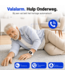 PersonalClick PersonalClick PC45 Smal - Alarm Horloge Ouderen - Valdetectie- Waterdicht- SOS Knop - Extra smal en lange accuduur - Wit