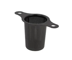 Theefilter RVS Zwart met 2 grepen