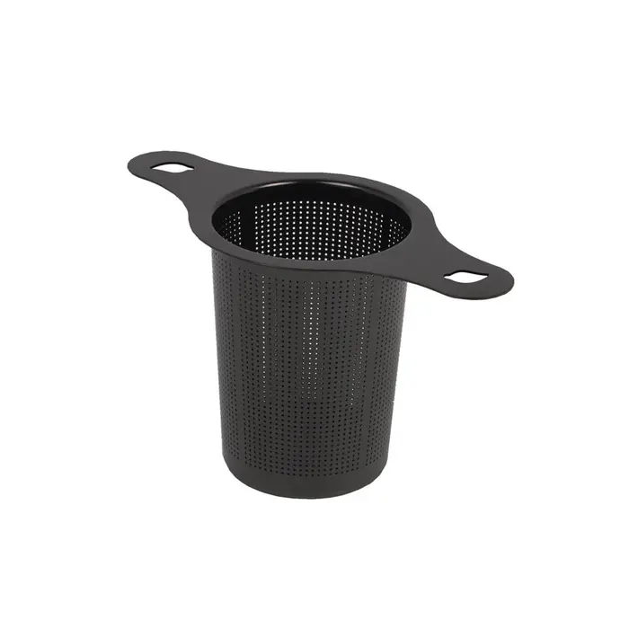 Theefilter RVS Zwart met 2 grepen