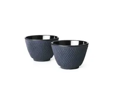 Bredemeijer Kopjes Xilin  gietijzer blauw set a 2 stuks
