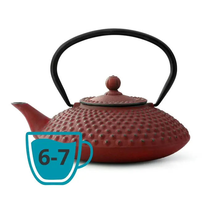Bredemeijer Bredemeijer Theepot Xilin 1.25 L gietijzer rood
