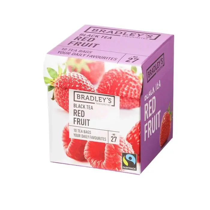 Bradley's Favourites Zwarte thee Rode vruchten 60 buideltjes