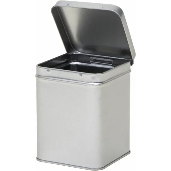 Theeblik zilver 88x88x115mm