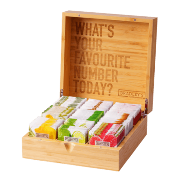 Bradley's Favourites Theekist Bamboe 9 vaks