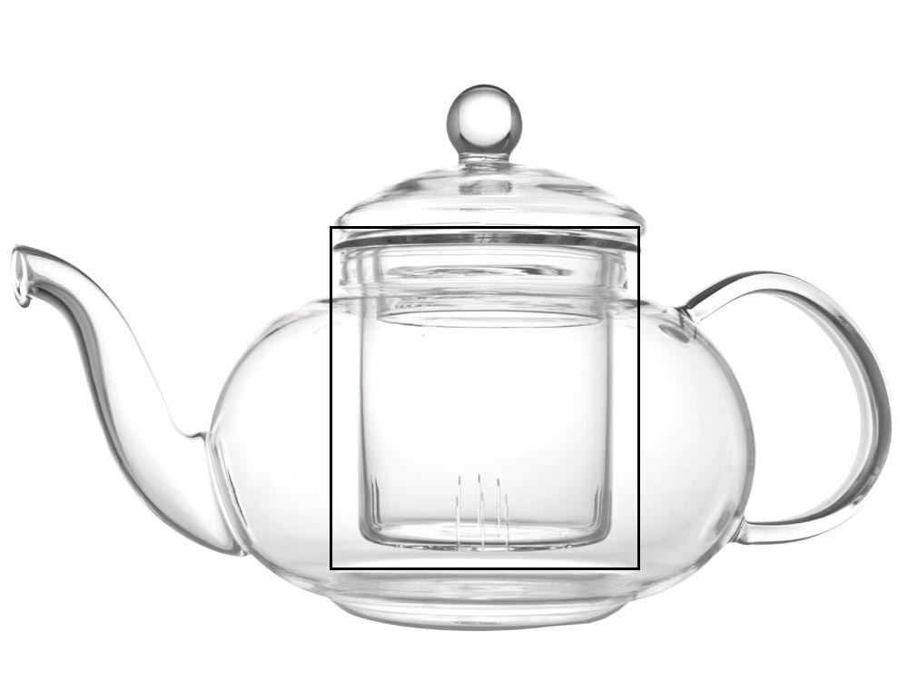 Bredemeijer Filter voor Theepot Verona 0.5 L enkelwandig glas
